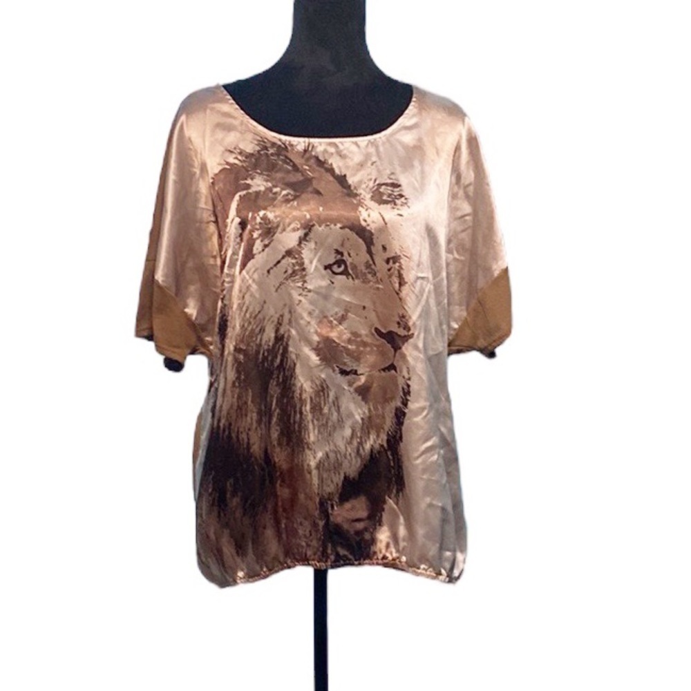 Faded Glory Plus Sized Lion Top - Size 2X